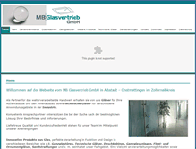 Tablet Screenshot of mb-glasvertrieb.de